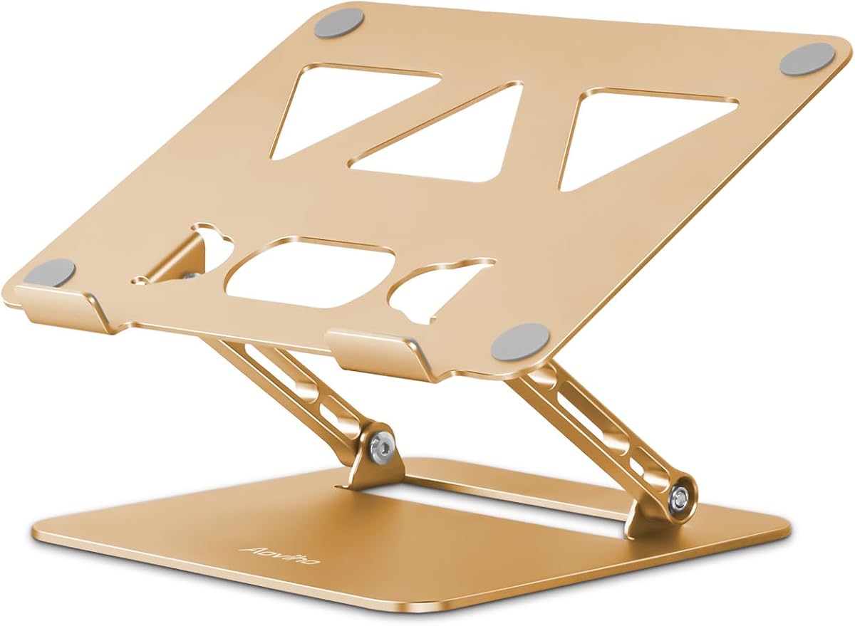 Adjustable Laptop Stand for Desk, Portable Laptop Stand Holder and Riser by Aoviho