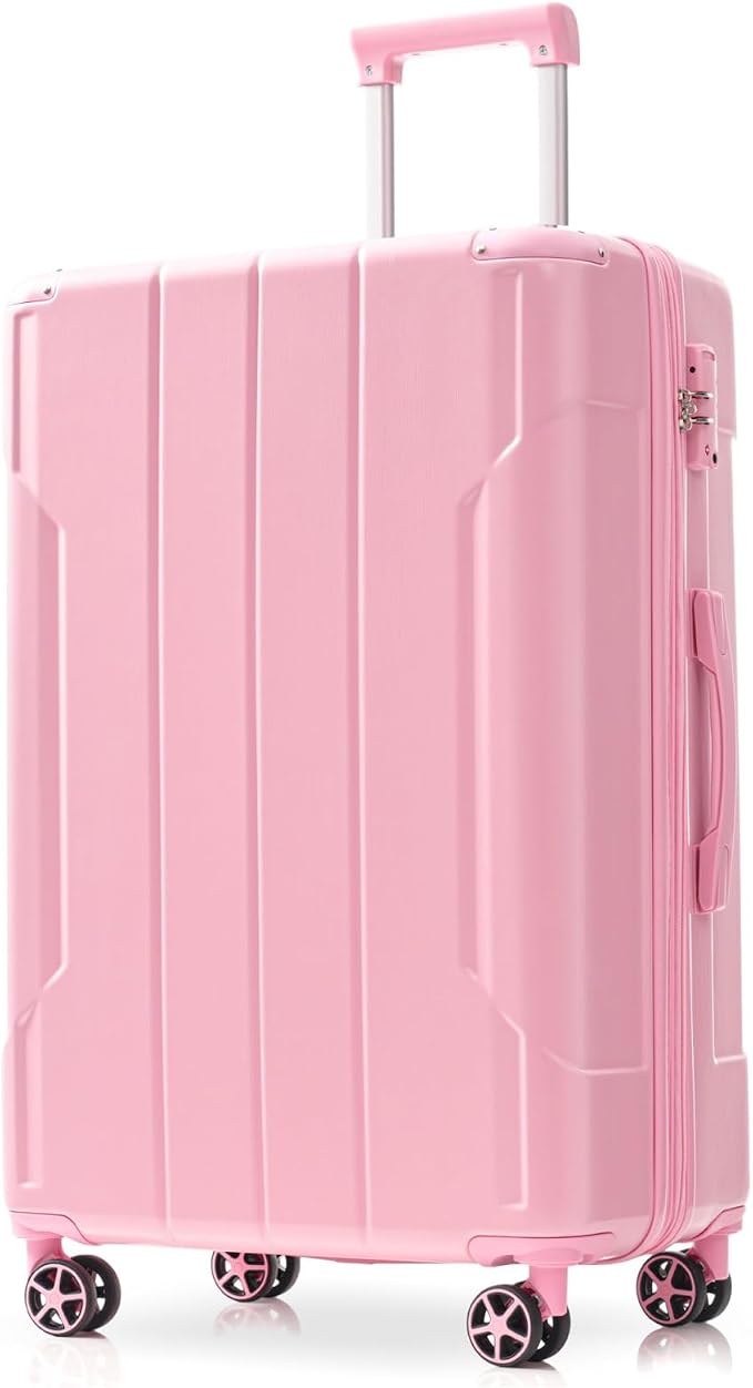 Merax 24 Inch Expandable Checked Luggage, Hardshell ABS Medium Suitcase by Merax