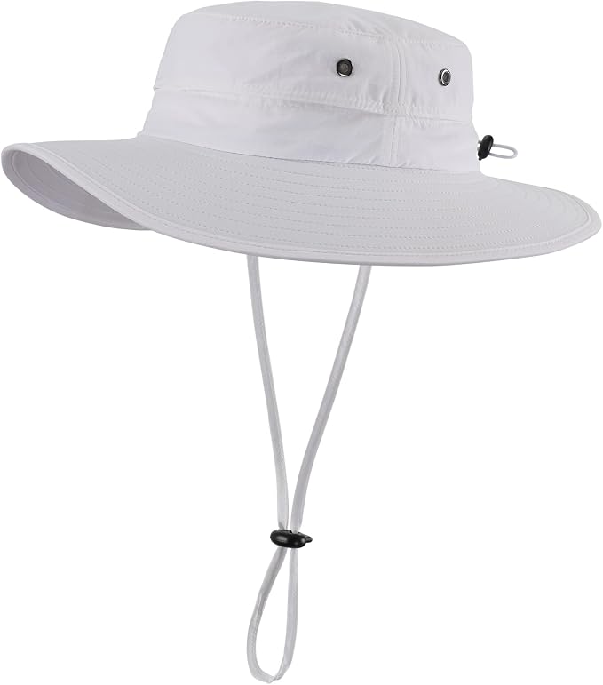 Home Prefer UPF50+ Mens Sun Hat Wide Brim Fishing Hat Sun Protection Beach by HomePreferHatsCaps