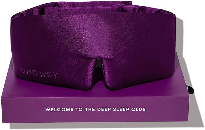 DROWSY Silk Sleep Mask. Face-Hugging, Padded Silk Cocoon by Drowsy