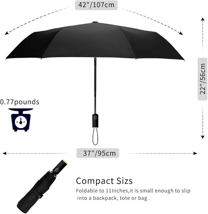 Cuby UV Sun Umbrella Compact Folding Umbrella lightweight Portable Manual - Image 5