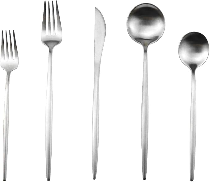 Gugrida 20-Piece 18/10 Stainless Steel Flatware Silverware, Luxury Dinnerware - Image 6
