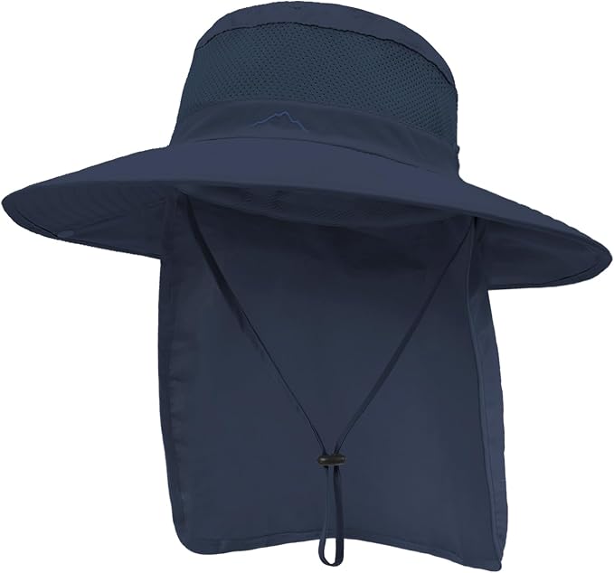 Outdoor Sun Hats with Stowable Neck Flap by Ruqizhi