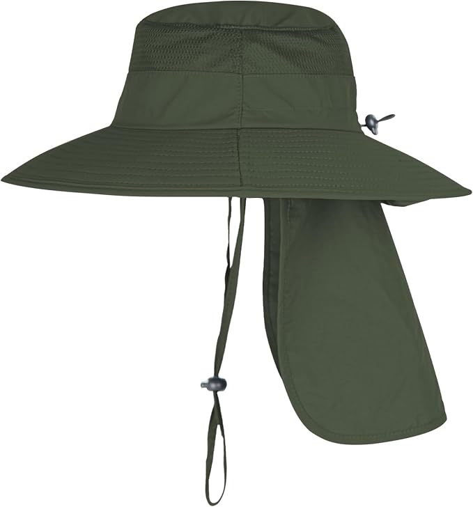 Sun Hats for Men Women Fishing Hat UPF 50+ Breathable Wide Brim Bucket Hats - Image 2