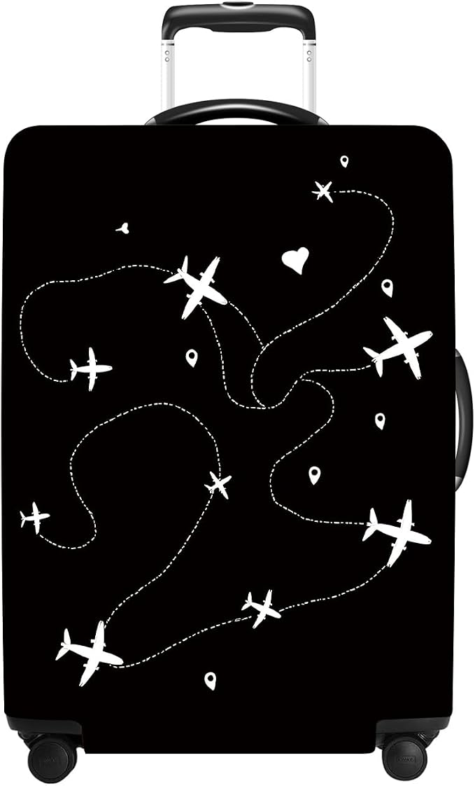 Luggage Cover Washable Suitcase Protector Anti-Scratch, Stretchable Fit by THISFIND