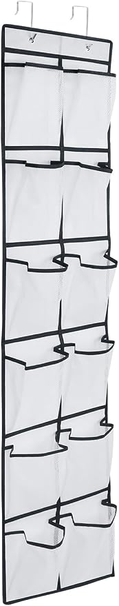 12 Large Pockets Over The Door Hanging Shoe Organizer - Image 9