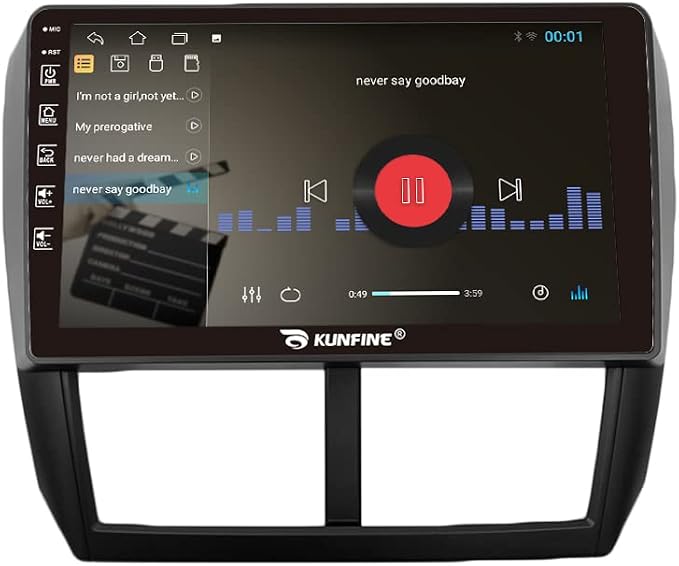 Kunfine Car Android Navigation Stereo GPS Radio Reverse Camera Display 9" IPS - Image 6