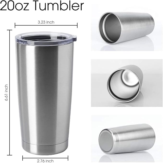 HASLE OUTFITTERS 20oz Tumblers Stainless Steel Mugs - Image 2