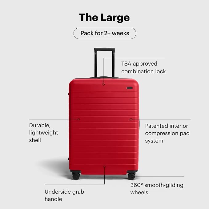 Away Large Checked Luggage, 29 Inch Hardside Suitcase - Image 3