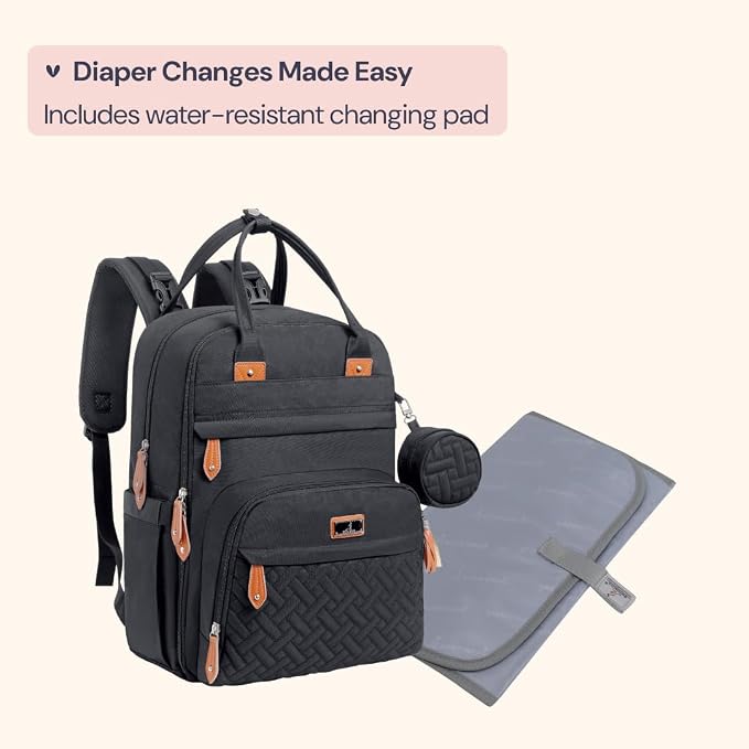 BabbleRoo Diaper Bag Backpack - Image 8