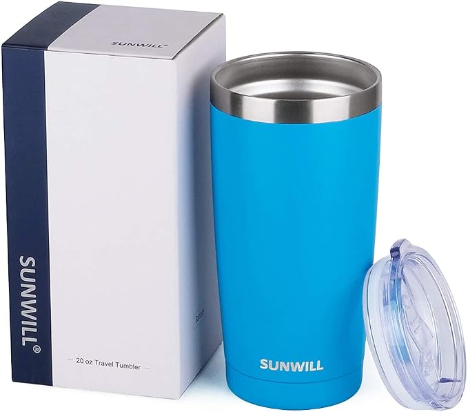 SUNWILL Travel Coffee Tumbler 20 oz, Insulated Mug - Image 4