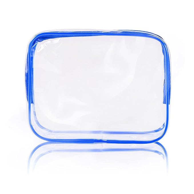 5Pcs Crystal Clear PVC Travel Toiletry Bag Kit - Image 8