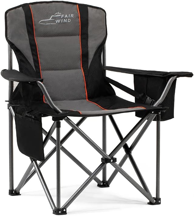 FAIR WIND Oversized Fully Padded Camping Chair by FAIRWINDOutdoorEquipment
