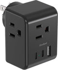 Multi Plug Outlet Extender, Power Strip Non Surge Protector Electric Outlet by OneBeat