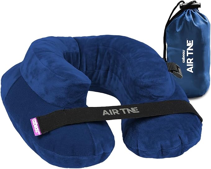 Cabeau Inflatable Travel Pillow – Air TNE – Adjustable, Lightweight, and by Cabeau
