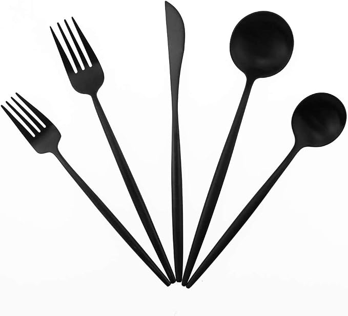 Gugrida 20-Piece 18/10 Stainless Steel Flatware Silverware, Luxury Dinnerware by Gugrida