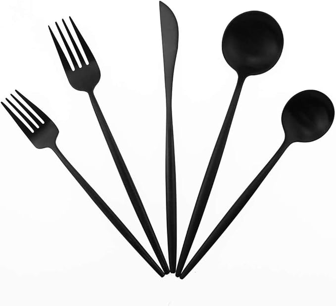 Gugrida 20-Piece 18/10 Stainless Steel Flatware Silverware, Luxury Dinnerware - Image 8
