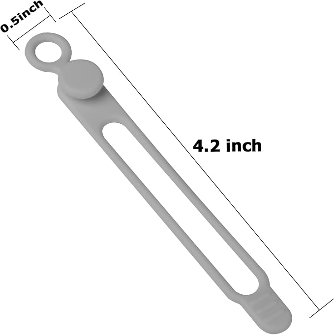 Nearockle 16Pcs Silicone Cable Straps Wire Organizer - Image 2