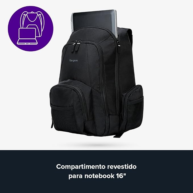 Targus 16 Inch Groove Laptop Backpack, Water Resistant Travel Backpack - Image 8