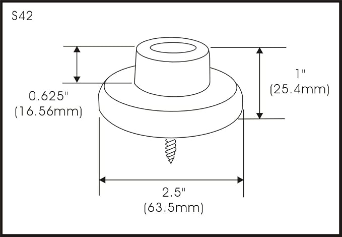 QCAA Stainless Steel Wall Mount Concave Door Stop, 2-1/2" Diameter, ORB Oil - Image 3