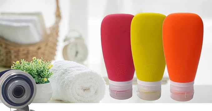 Travel Bottles for Toiletries, TSA Approved 3oz Leak Proof Silicone Soft - Image 2
