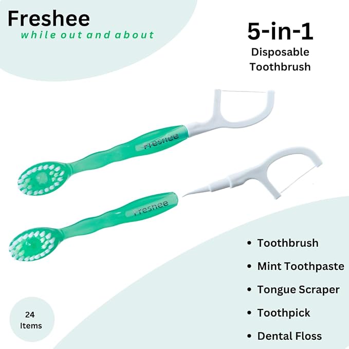 Freshee Bead -5 in 1 Disposable Mini Toothbrush - Image 2