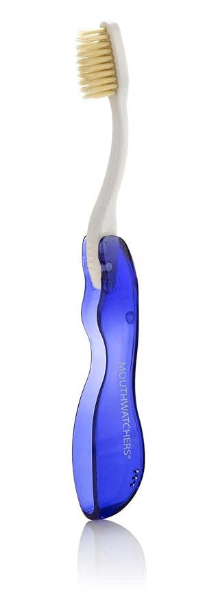 MOUTHWATCHERS Soft Flossing Folding Travel Toothbrush, Ultra Clean, Good by Mouthwatchers
