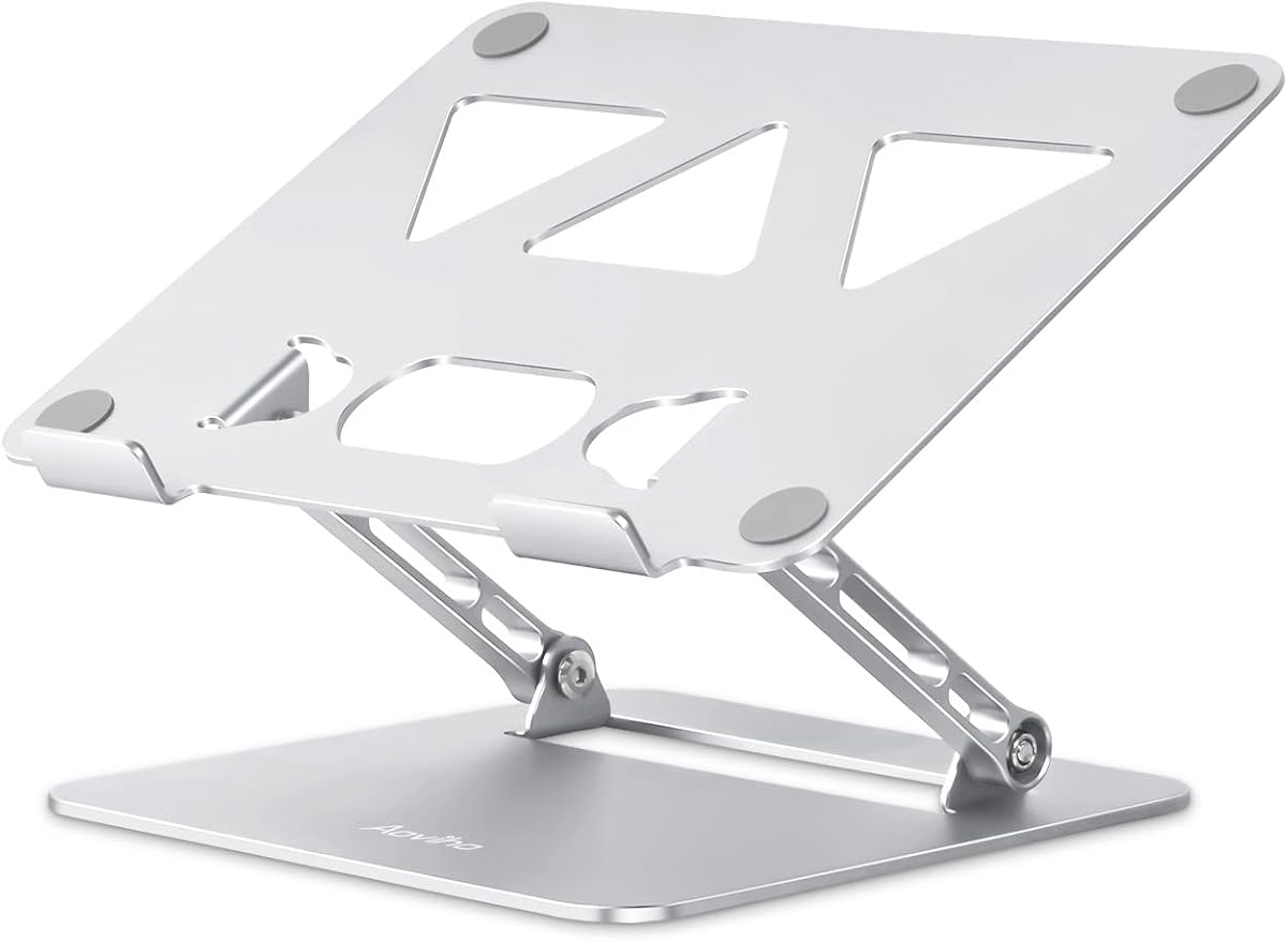 Adjustable Laptop Stand for Desk, Portable Laptop Stand Holder and Riser by Aoviho