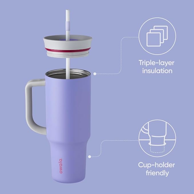 Owala Stainless Steel Triple Layer Insulated Travel Tumbler - Image 2