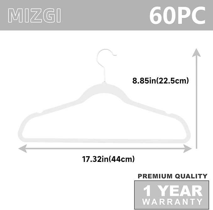MIZGI Premium Velvet Hangers Heavy Duty - Image 6