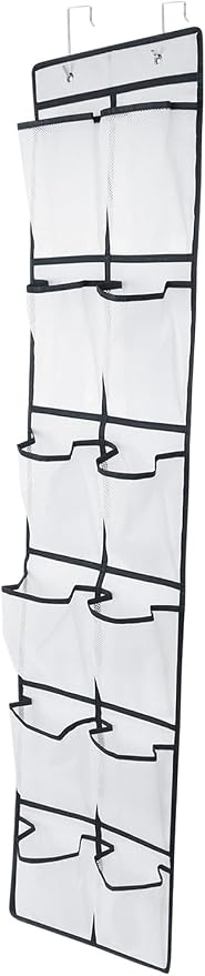 12 Large Pockets Over The Door Hanging Shoe Organizer - Image 8