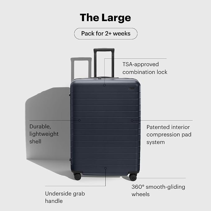 Away Large Checked Luggage, 29 Inch Hardside Suitcase - Image 3