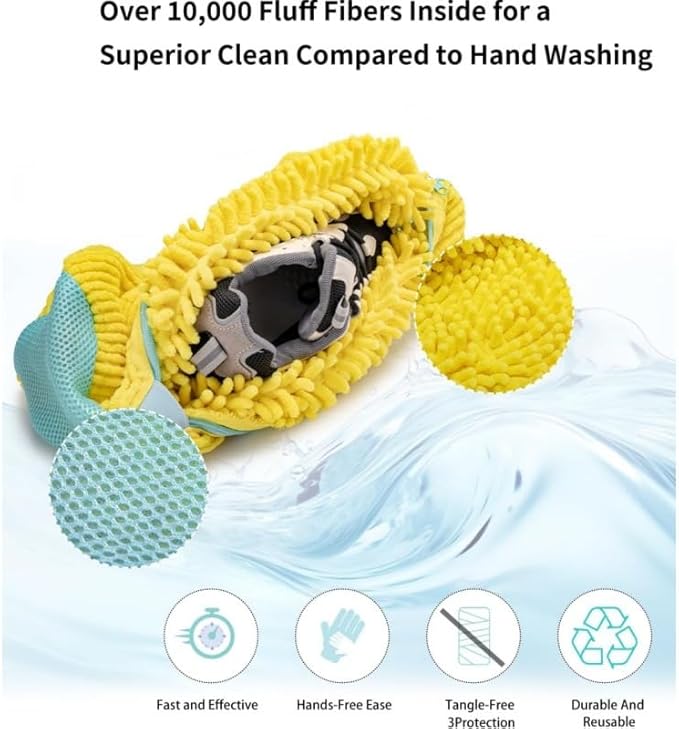 Shoes Laundry Bag Keep Shoes Clean, 360° Wrap Shoe Washing Bag - Image 3