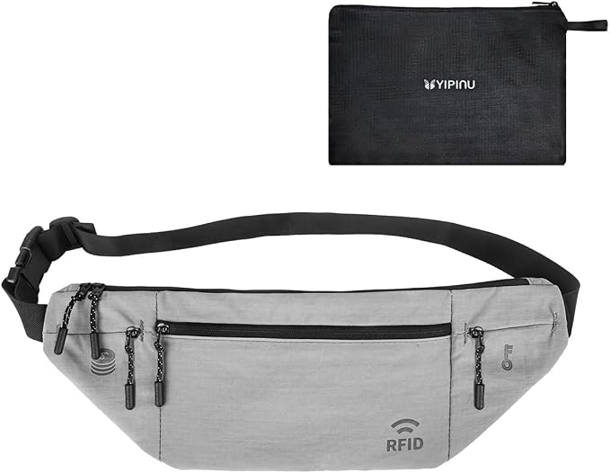 Travel Money Belt for Men and Women hidden slim passport holder by YIPINU