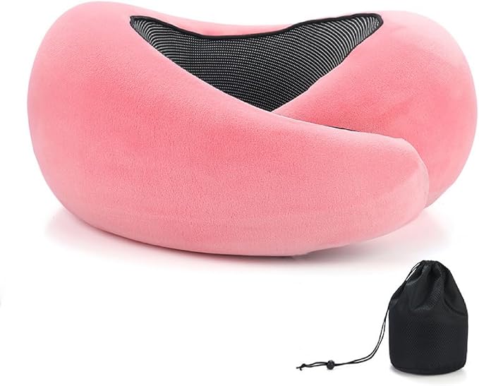 REDOFF®Travel Pillow for Neck Support, Memory Foam Neck Pillow for Airplane by Unknown