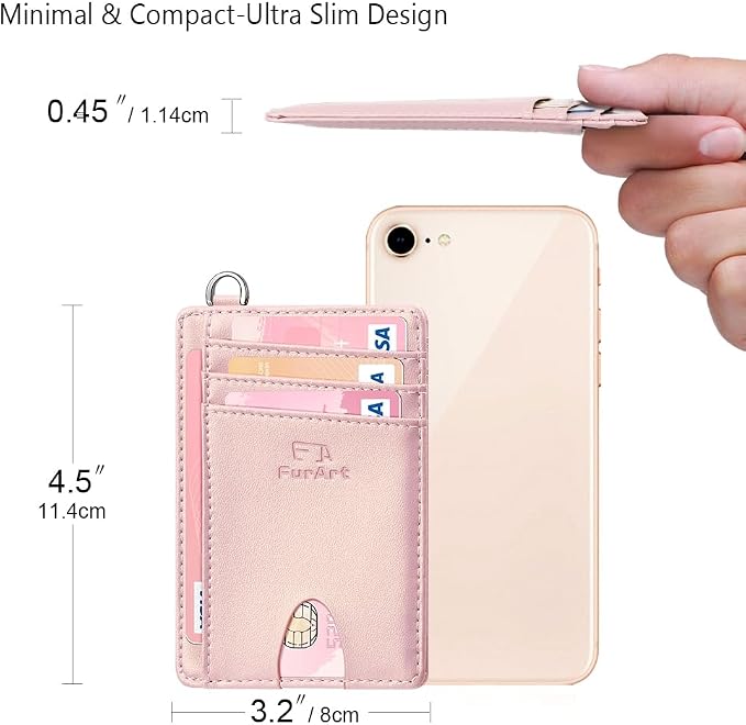 FurArt Slim Minimalist Wallet, Front Pocket Wallets, RFID Blocking, Credit Card - Image 7