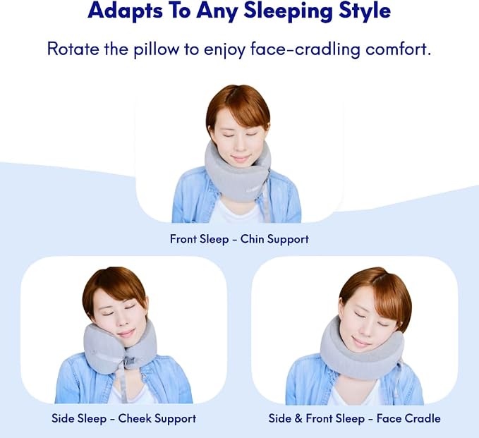 C CUSHION LAB Travel Pillow, Award-Winning Patented Ergonomic Design - Image 4