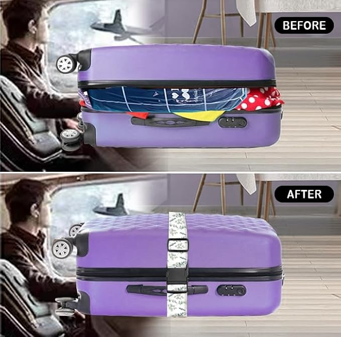 Luggage Straps for Suitcases Travel Belt Accessories, Cute Suitcase Strap - Image 3