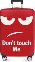 ANNA QUEEN Funny Luggage Cover, Don't Touch Me Red Face Design, Stretchable by ANNAQUEEN