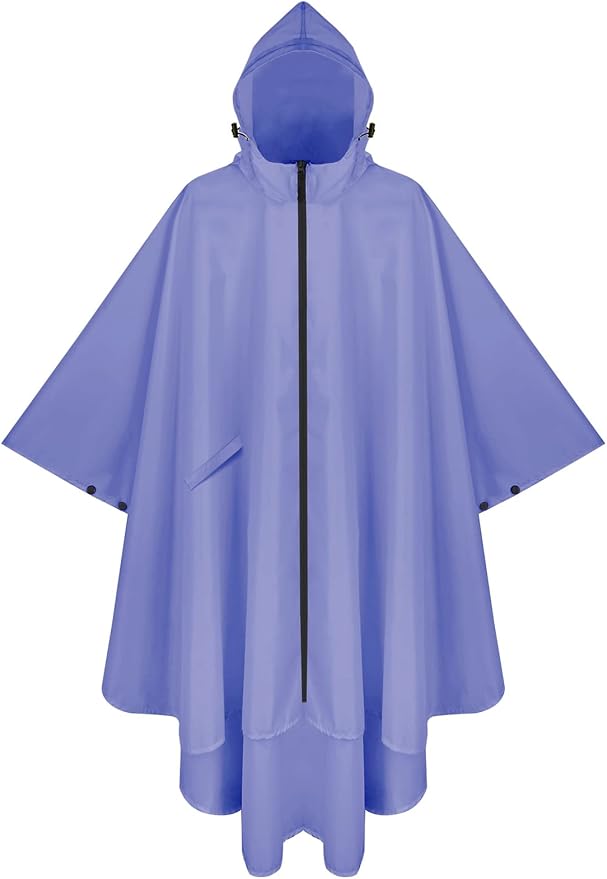 PTEROMY Hooded Rain Poncho for Adult by PTEROMY