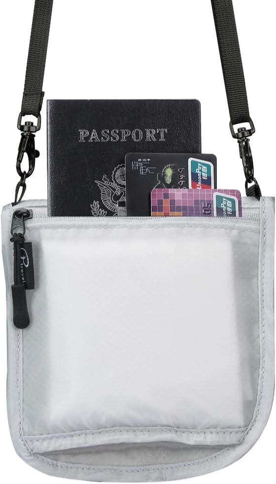 Travel Passport Holder 【1 PACK】2 in 1 Slim RFID Blocking Travel Money Belt - Image 6