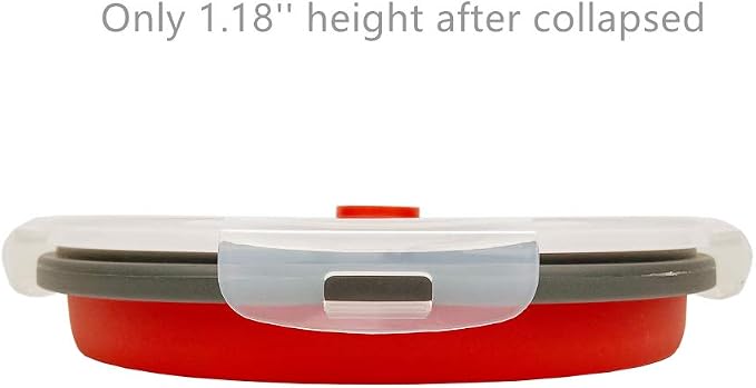 CARTINTS 1200ml Large Collapsible Food Containers Silicone Lunch Containers - Image 7