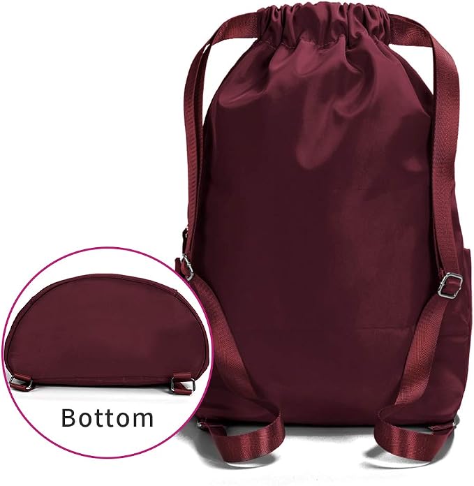 ZOORON Waterproof Drawstring Gym Backpack Bag - Image 3