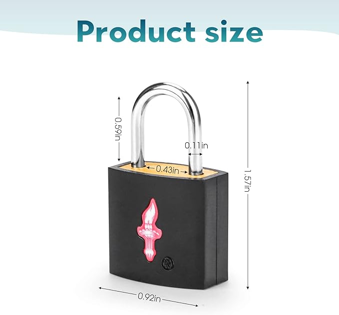 2 Pack TSA Approved Luggage Locks - Image 2