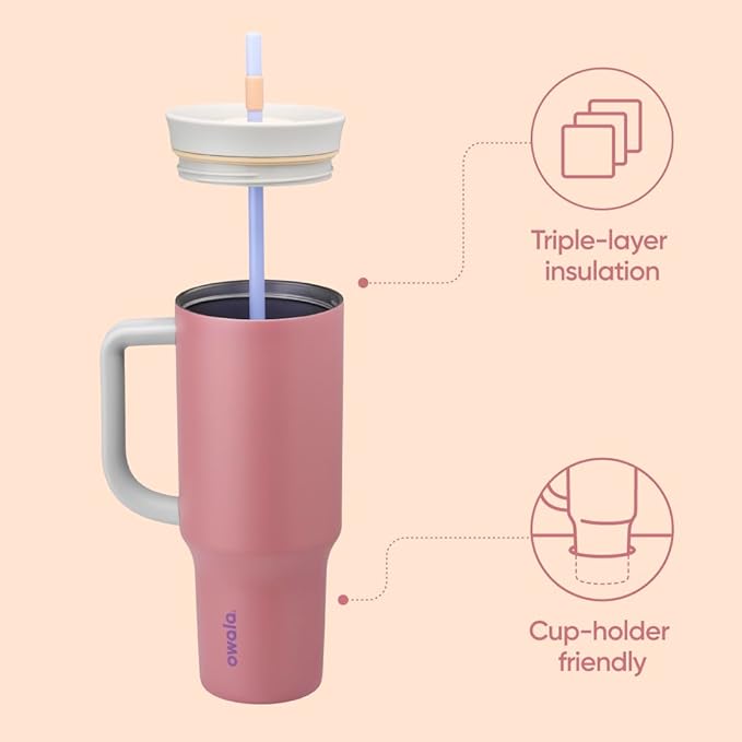 Owala Stainless Steel Triple Layer Insulated Travel Tumbler - Image 2