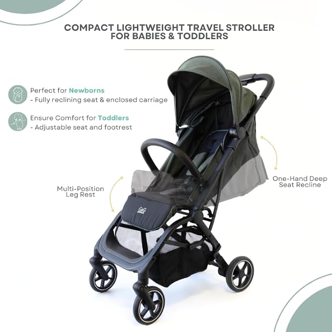 guzzie+Guss Oxygen v2 Lightweight Stroller – Compact, Travel-Friendly - Image 2