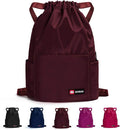ZOORON Waterproof Drawstring Gym Backpack Bag by ZOORON