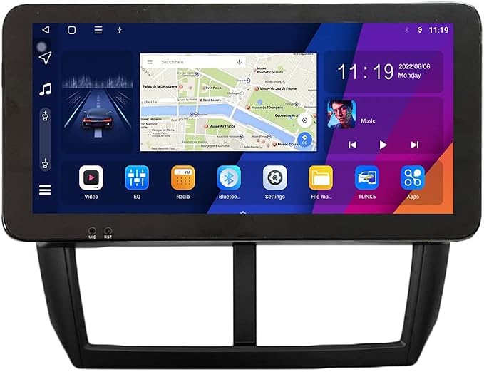 Kunfine CarPlay Android Auto Navigation Stereo GPS Radio Reverse Camera Display by KUNFINE