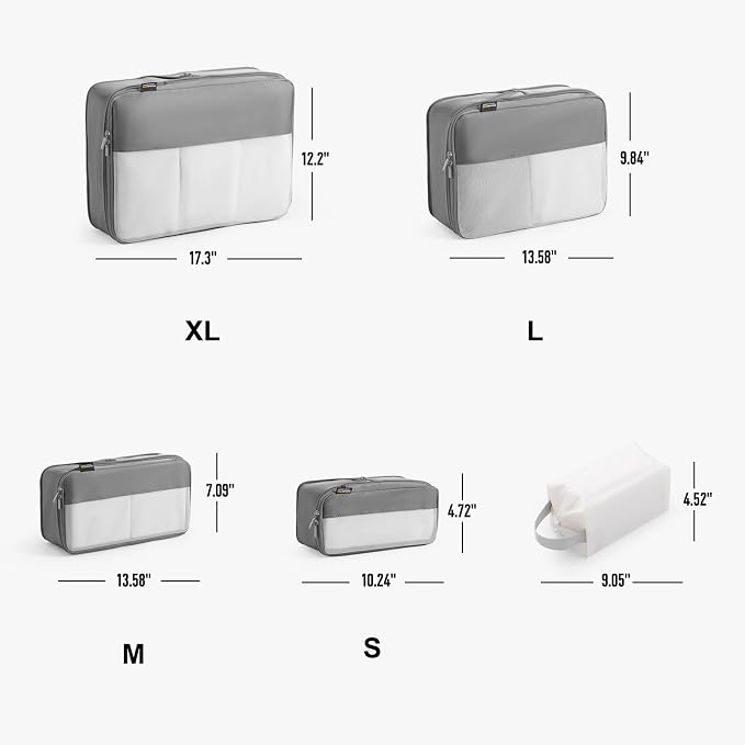 6 Set Compression Packing Cubes - Image 4