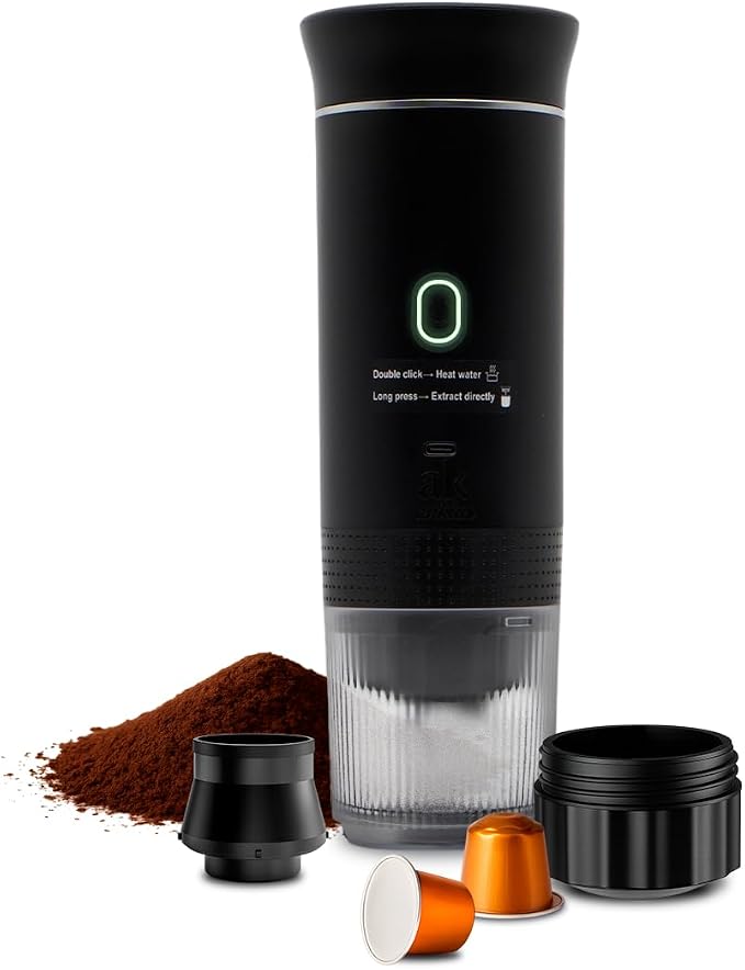 3-in-1 Portable Coffee Maker – Electric Espresso Machine by Unknown
